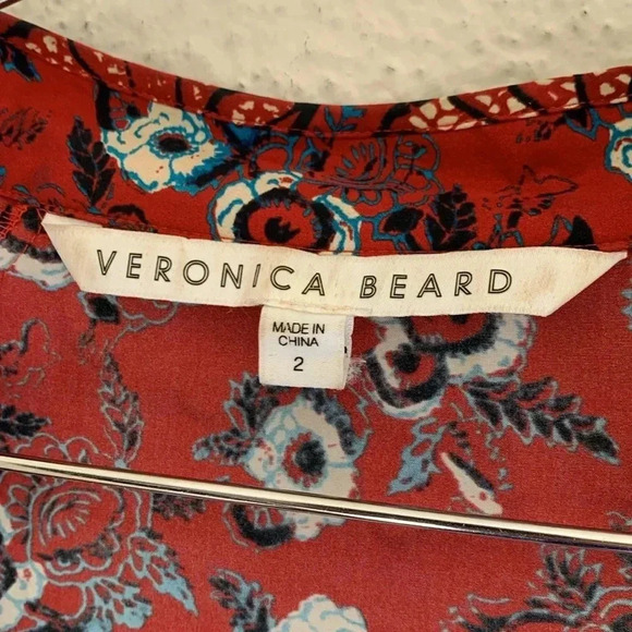 Veronica Beard Palmetto Pintuck Boho Dress Size 2 - Picture 8 of 9